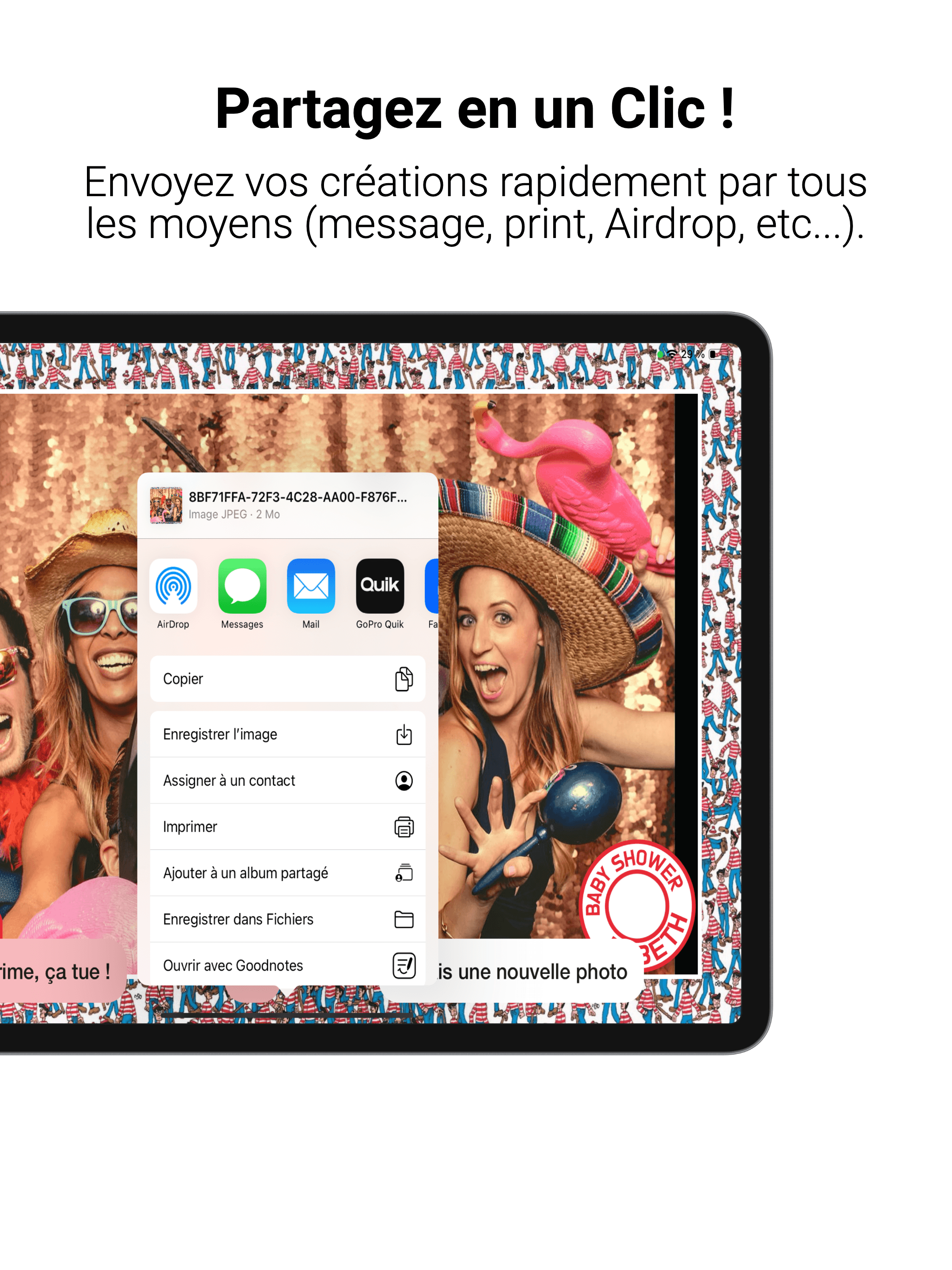 Partagez en un clic